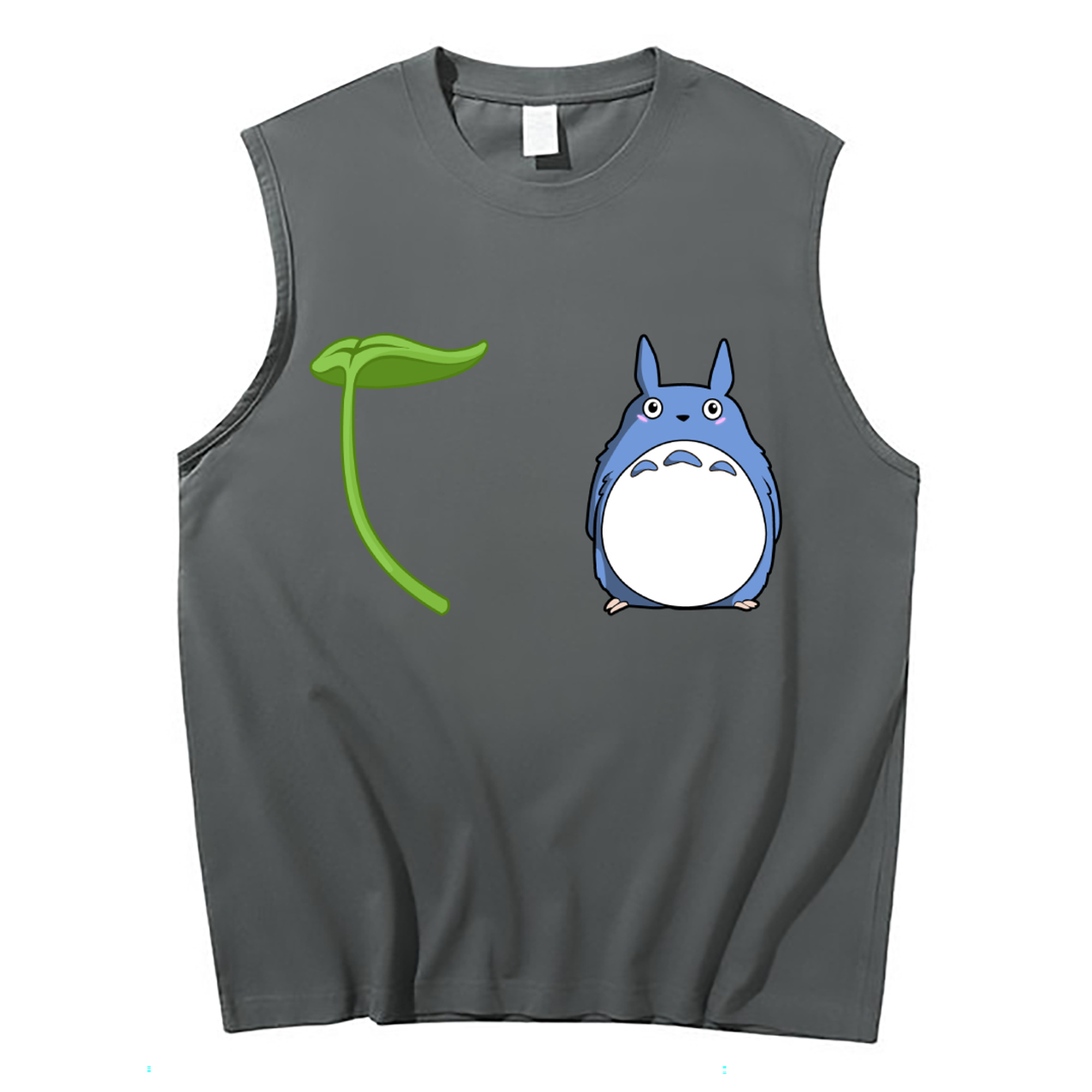 （画像用） となりのトトロ 草壁メイ 草壁サツキ My Neighbor Totoro Satsuki Kusakabe Mei Kusakabe コットン100％タンクトップ（フロントプリント）